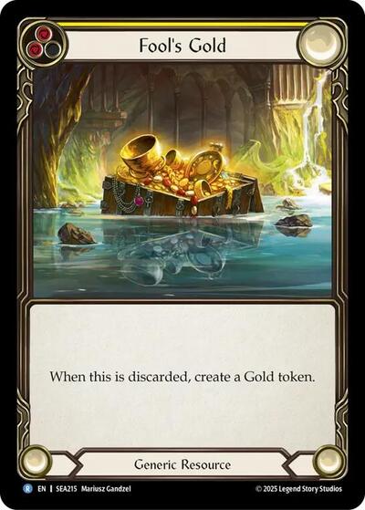 2025 Flesh and Blood TCG: High Seas () - Fools Gold (#SEA215, Rare)