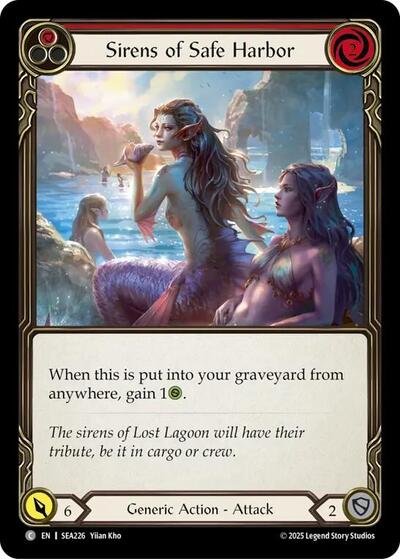 2025 Flesh and Blood TCG: High Seas () - Sirens of Safe Harbor Red (#SEA226, Common) (, Near Mint)