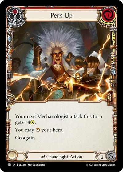 2025 Flesh and Blood TCG: High Seas () - Perk Up (#SEA040, Common) (Rainbow Foil, Near Mint)