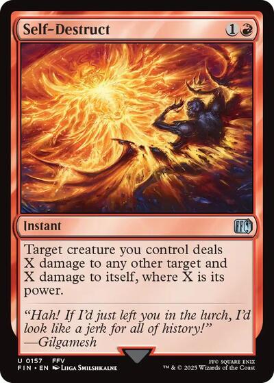 2025 Magic: The Gathering: FINAL FANTASY (FIN) - Self Destruct (#157, Uncommon) (, Near Mint)