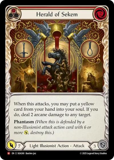 2025 Flesh and Blood TCG: High Seas () - Herald of Sekem (#SEA260, Majestic) (, Near Mint)