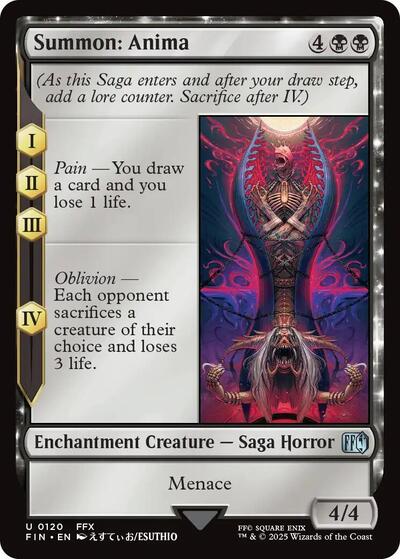 2025 Magic: The Gathering: FINAL FANTASY (FIN) - Summon Anima (#120, Uncommon) (, Near Mint)
