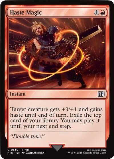 2025 Magic: The Gathering: FINAL FANTASY (FIN) - Haste Magic (#140, Common)