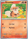 2025 Pokemon: SV10: Destined Rivals (DRI) - Growlithe (#027/182, Common) (, Near Mint)