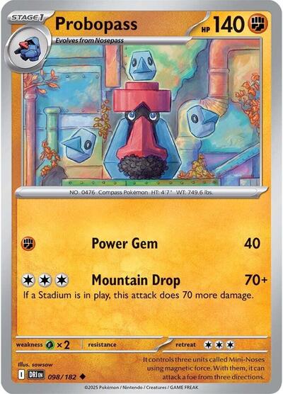 2025 Pokemon: SV10: Destined Rivals (DRI) - Probopass (#098/182, Uncommon) (, Near Mint)