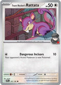 2025 Pokemon: SV10: Destined Rivals (DRI) - Team Rockets Rattata (#147/182, Common) (, Near Mint)