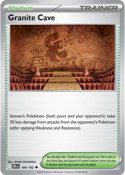 2025 Pokemon: SV10: Destined Rivals (DRI) - Granite Cave (#166/182, Uncommon) (, Near Mint)