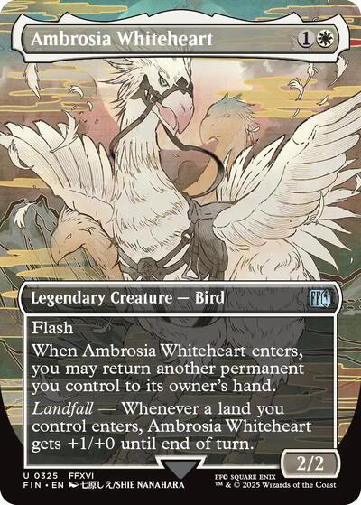 2025 Magic: The Gathering: FINAL FANTASY (FIN) - Ambrosia Whiteheart Borderless (#325, Uncommon) (, Near Mint)