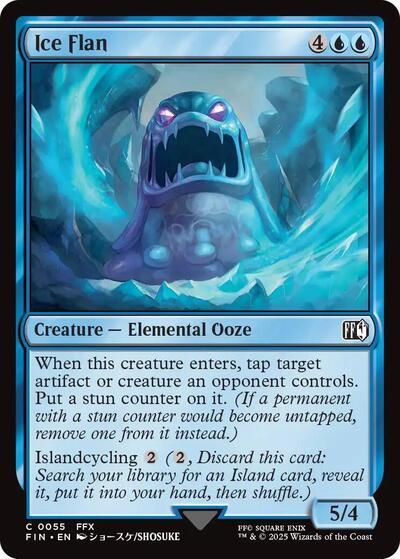 2025 Magic: The Gathering: FINAL FANTASY (FIN) - Ice Flan (#55, Common) (, Near Mint)