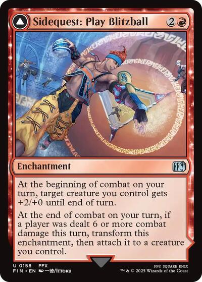 2025 Magic: The Gathering: FINAL FANTASY (FIN) - Sidequest Play Blitzball (#158, Uncommon) (, Near Mint)