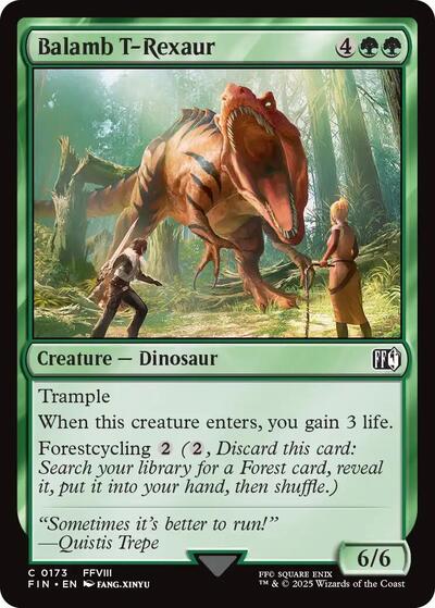 2025 Magic: The Gathering: FINAL FANTASY (FIN) - Balamb T Rexaur (#173, Common) (, Near Mint)