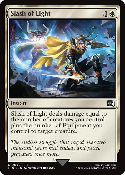 2025 Magic: The Gathering: FINAL FANTASY (FIN) - Slash of Light (#32, Common) (, Near Mint)
