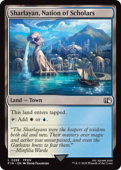 2025 Magic: The Gathering: FINAL FANTASY (FIN) - Sharlayan Nation of Scholars (#288, Land) (, Near Mint)