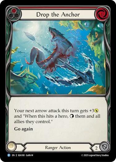 2025 Flesh and Blood TCG: High Seas () - Drop the Anchor (#SEA100, Rare) (, Near Mint)