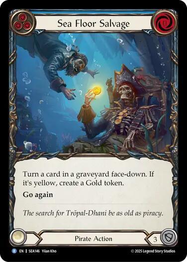 2025 Flesh and Blood TCG: High Seas () - Sea Floor Salvage (#SEA146, Rare) (, Near Mint)