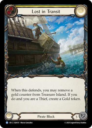 2025 Flesh and Blood TCG: High Seas () - Lost in Transit (#SEA151, Rare) (Rainbow Foil, Near Mint)