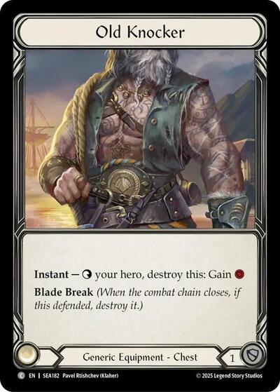 2025 Flesh and Blood TCG: High Seas () - Old Knocker (#SEA182, Common) (, Near Mint)
