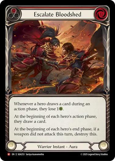 2025 Flesh and Blood TCG: High Seas () - Escalate Bloodshed (#SEA253, Majestic) (, Near Mint)