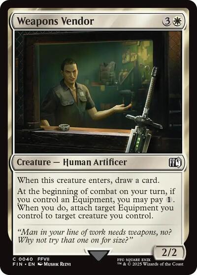 2025 Magic: The Gathering: FINAL FANTASY (FIN) - Weapons Vendor (#40, Common)
