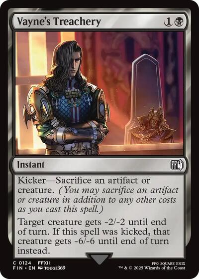 2025 Magic: The Gathering: FINAL FANTASY (FIN) - Vaynes Treachery (#124, Common) (, Near Mint)