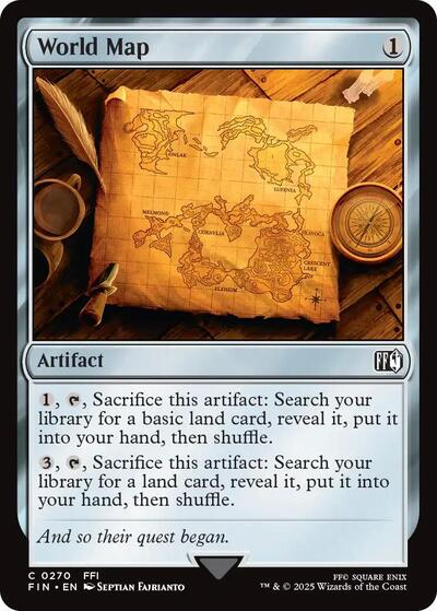 2025 Magic: The Gathering: FINAL FANTASY (FIN) - World Map (#270, Common) (, Near Mint)