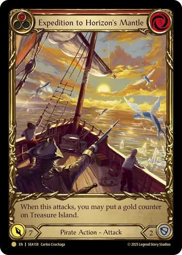 2025 Flesh and Blood TCG: High Seas () - Expedition to Horizons Mantle Treasure (#SEA158, Pirate Booty) (Cold Foil, Near Mint)