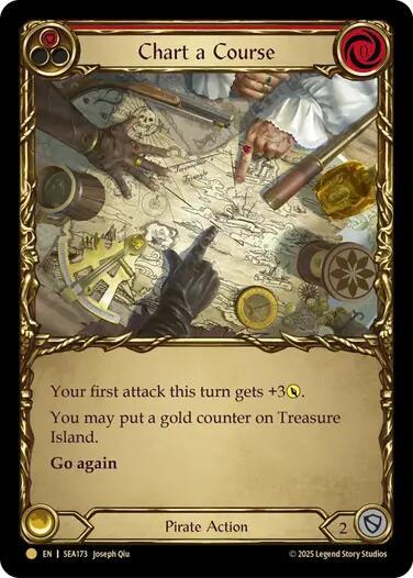 2025 Flesh and Blood TCG: High Seas () - Chart a Course Red Treasure (#SEA173, Pirate Booty) (Cold Foil, Near Mint)