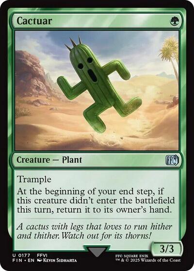 2025 Magic: The Gathering: FINAL FANTASY (FIN) - Cactuar (#177, Uncommon) (, Near Mint)
