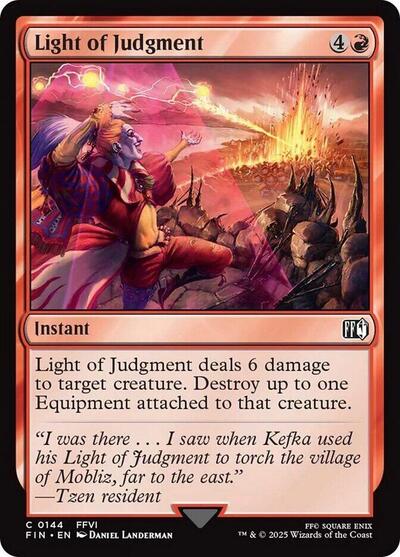 2025 Magic: The Gathering: FINAL FANTASY (FIN) - Light of Judgment (#144, Common) (, Near Mint)