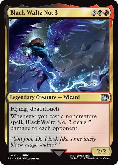 2025 Magic: The Gathering: FINAL FANTASY (FIN) - Black Waltz No 3 (#214, Uncommon) (, Near Mint)