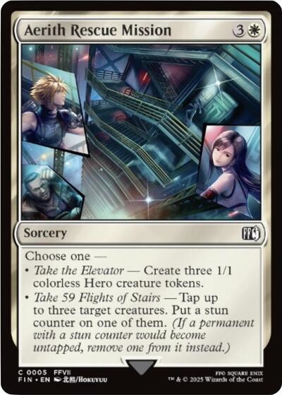 2025 Magic: The Gathering: FINAL FANTASY (FIN) - Aerith Rescue Mission (#5, Common) (, Near Mint)