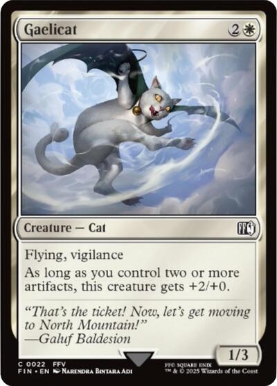 2025 Magic: The Gathering: FINAL FANTASY (FIN) - Gaelicat (#22, Common) (, Near Mint)