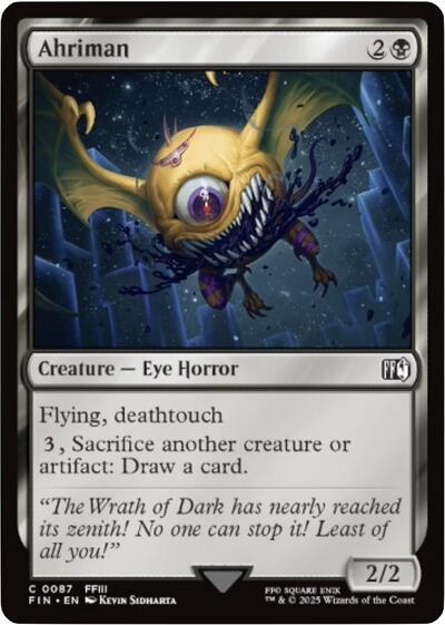 2025 Magic: The Gathering: FINAL FANTASY (FIN) - Ahriman (#87, Common)