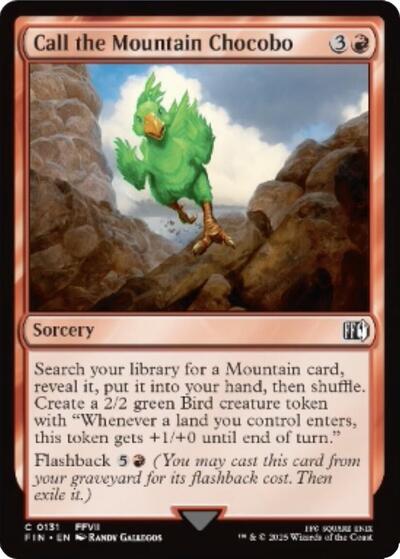 2025 Magic: The Gathering: FINAL FANTASY (FIN) - Call the Mountain Chocobo (#131, Common) (, Near Mint)