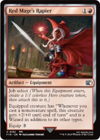 2025 Magic: The Gathering: FINAL FANTASY (FIN) - Red Mages Rapier (#152, Common) (, Near Mint)