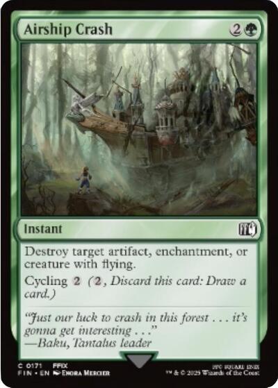 2025 Magic: The Gathering: FINAL FANTASY (FIN) - Airship Crash (#171, Common) (, Near Mint)