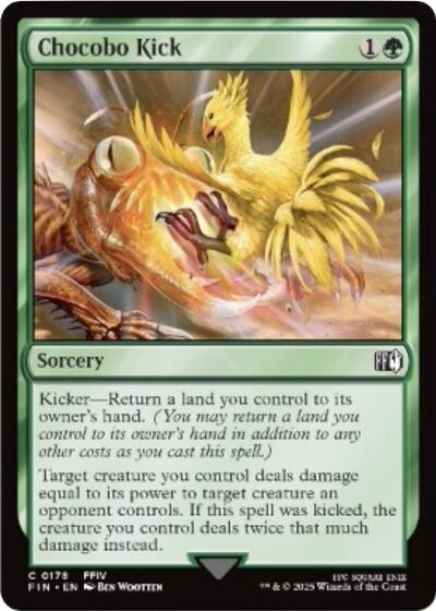 2025 Magic: The Gathering: FINAL FANTASY (FIN) - Chocobo Kick (#178, Common) (, Near Mint)