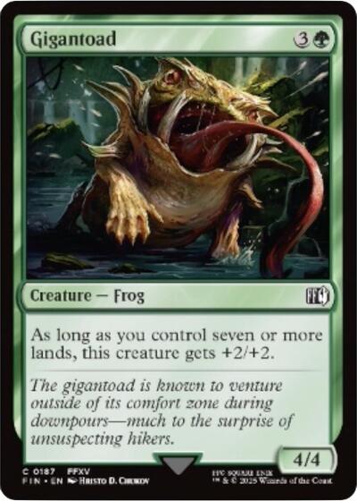 2025 Magic: The Gathering: FINAL FANTASY (FIN) - Gigantoad (#187, Common) (, Near Mint)