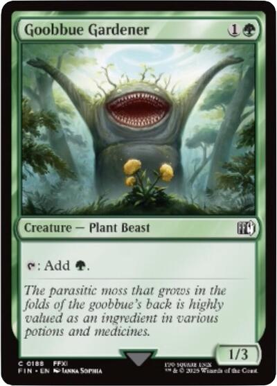 2025 Magic: The Gathering: FINAL FANTASY (FIN) - Goobbue Gardener (#188, Common) (, Near Mint)