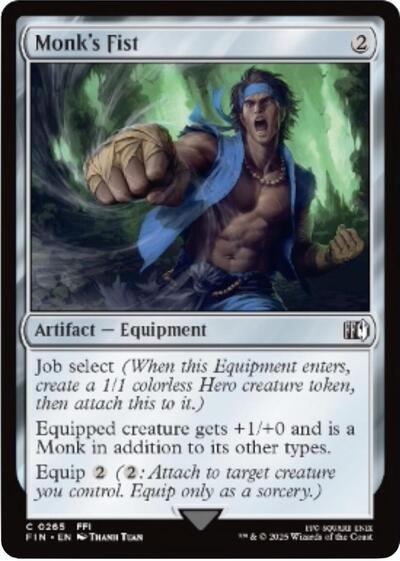 2025 Magic: The Gathering: FINAL FANTASY (FIN) - Monks Fist (#265, Common)