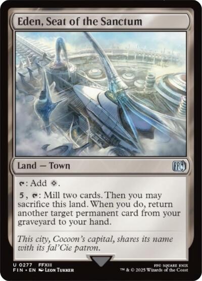 2025 Magic: The Gathering: FINAL FANTASY (FIN) - Eden Seat of the Sanctum (#277, Uncommon) (, Near Mint)