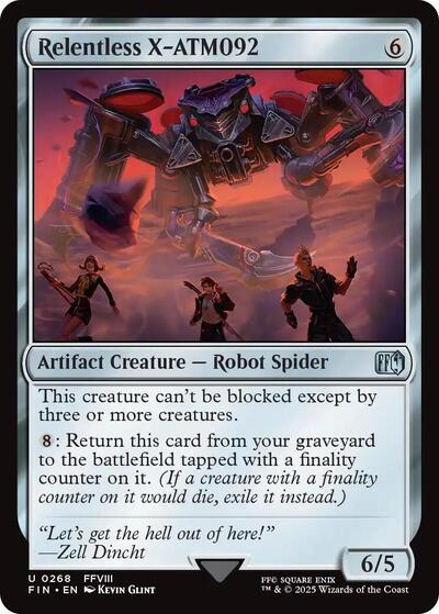 2025 Magic: The Gathering: FINAL FANTASY (FIN) - Relentless X ATM092 (#268, Uncommon) (, Near Mint)