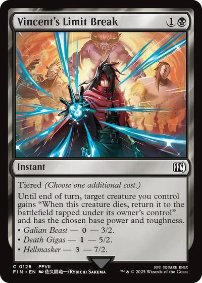 2025 Magic: The Gathering: FINAL FANTASY (FIN) - Vincents Limit Break (#126, Common)