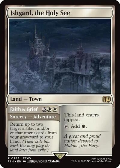 2025 Magic: The Gathering: FINAL FANTASY (FIN) - Ishgard the Holy See (#283, Rare) (, Near Mint)
