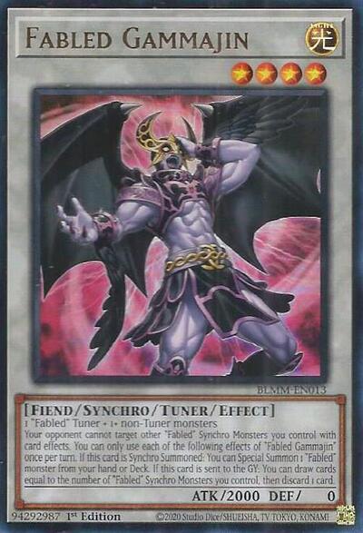2025 YuGiOh: Battles of Legend: Monster Mayhem (BLMM) - Fabled Gammajin (#BLMM-EN013, Ultra Rare) (1st Edition, Near Mint)