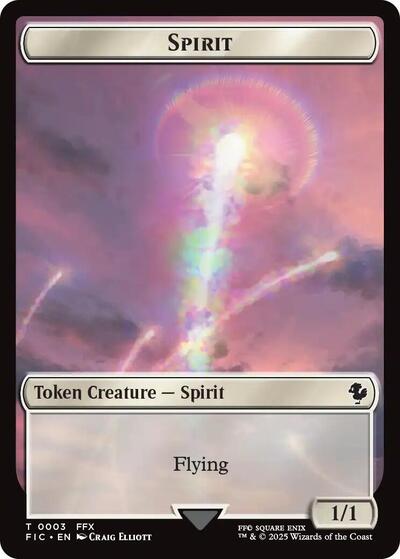 2025 Magic: The Gathering: Commander: FINAL FANTASY (FIC) - Spirit Squid Double Sided Token (#3 // 5, T) (, Near Mint)
