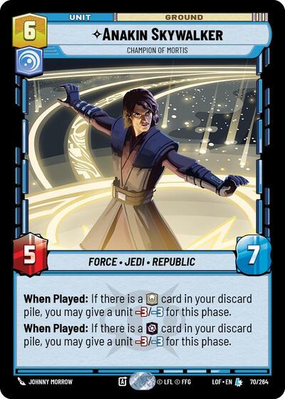 2025 Star Wars: Unlimited: Legends of the Force (LOF) - Anakin Skywalker Champion of Mortis (#070/264, Legendary) (, Near Mint)