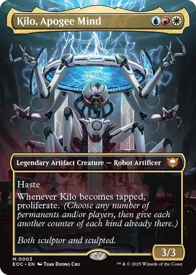 2025 Magic: The Gathering: Commander: Edge of Eternities (EOC) - Kilo Apogee Mind Borderless (#3, Mythic Rare) (Foil, Near Mint)