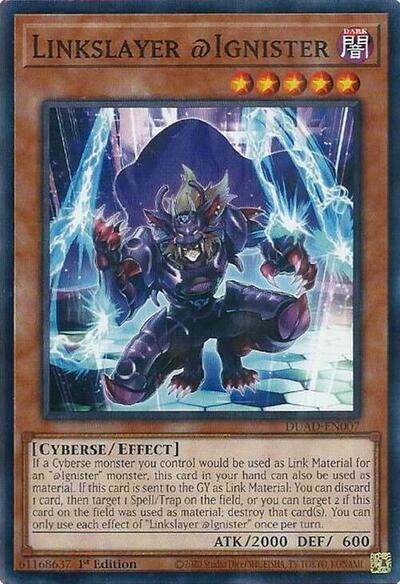 2025 YuGiOh: Duelist's Advance (DUAD) - Linkslayer Ignister (#DUAD-EN007, Common) (1st Edition, Near Mint)