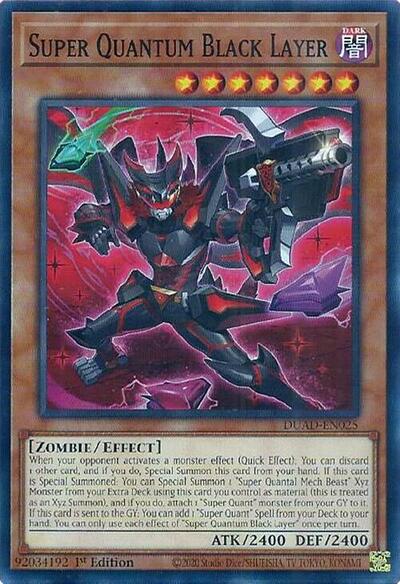 2025 YuGiOh: Duelist's Advance (DUAD) - Super Quantum Black Layer (#DUAD-EN025, Common) (1st Edition, Near Mint)